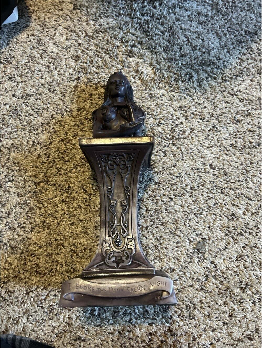Devine Wiccan Goddess Wooden Statue